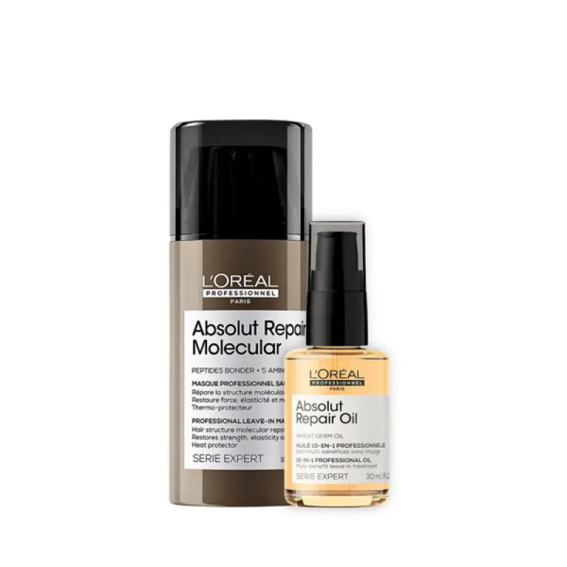 LOREAL ABSOLUT REPAIR MOLECULAR LEAVE-IN + ÓLEO 30ML