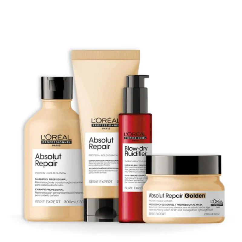 LOREAL ABSOLUT REPAIR GOLD TRIO LIGHT + FLUIDIFIER 150ML