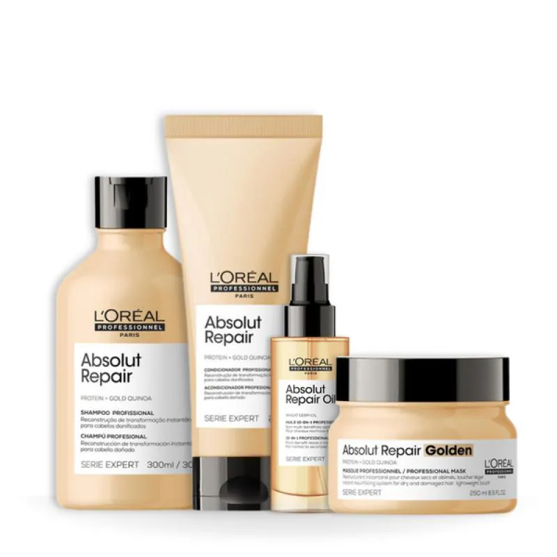 LOREAL ABSOLUT REPAIR GOLD TRIO LIGHT + ÓLEO 90ML