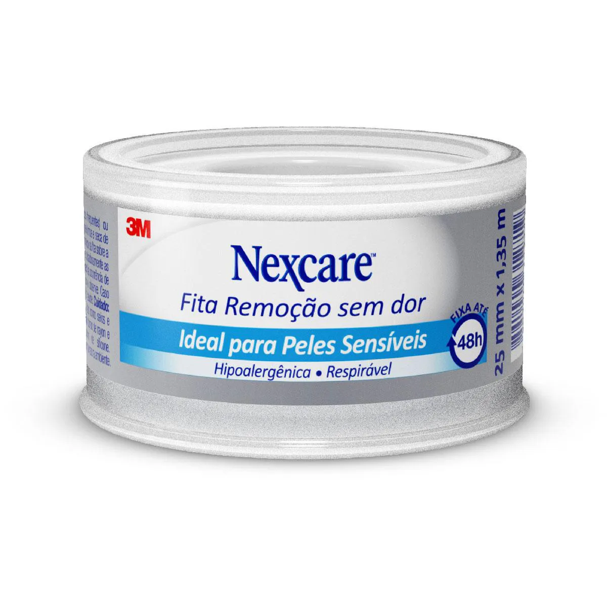 Fita Nexcare Remoção Sem Dor para Peles Sensíveis com 1 rolo de 25mm x 1,35m