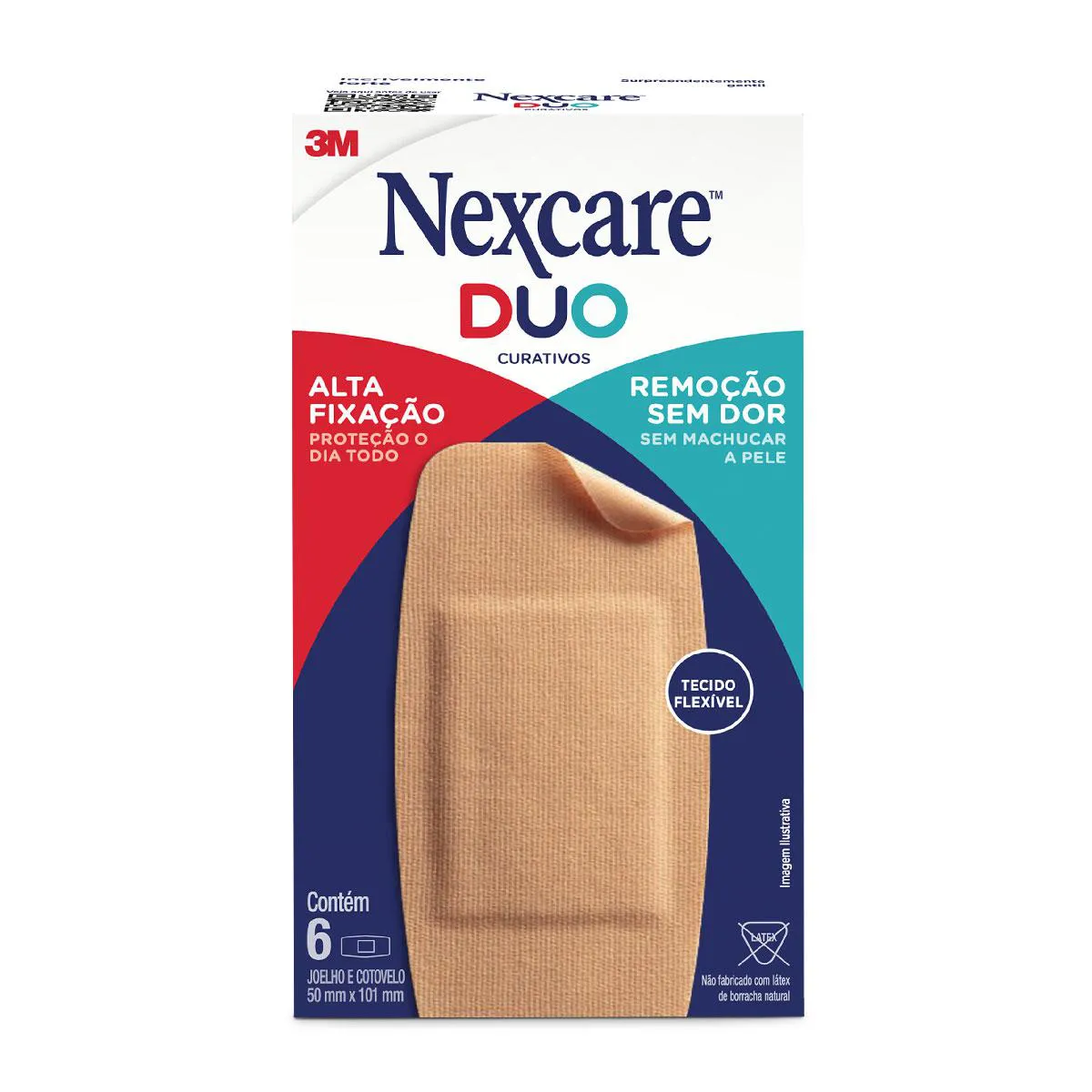 Curativo Nexcare Duo Joelho & Cotovelo 6 unidades
