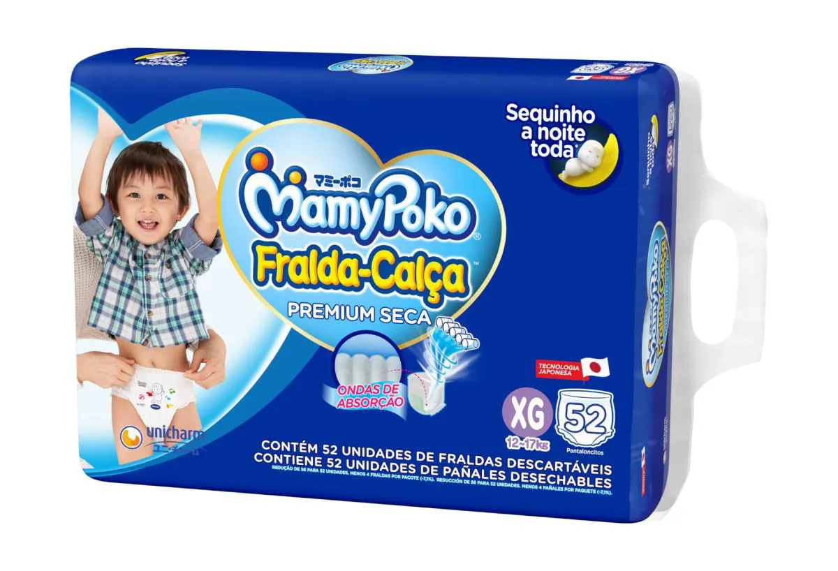 FRALDA MAMYPOKO FRALDA-CALCA HIPER 52UN XG