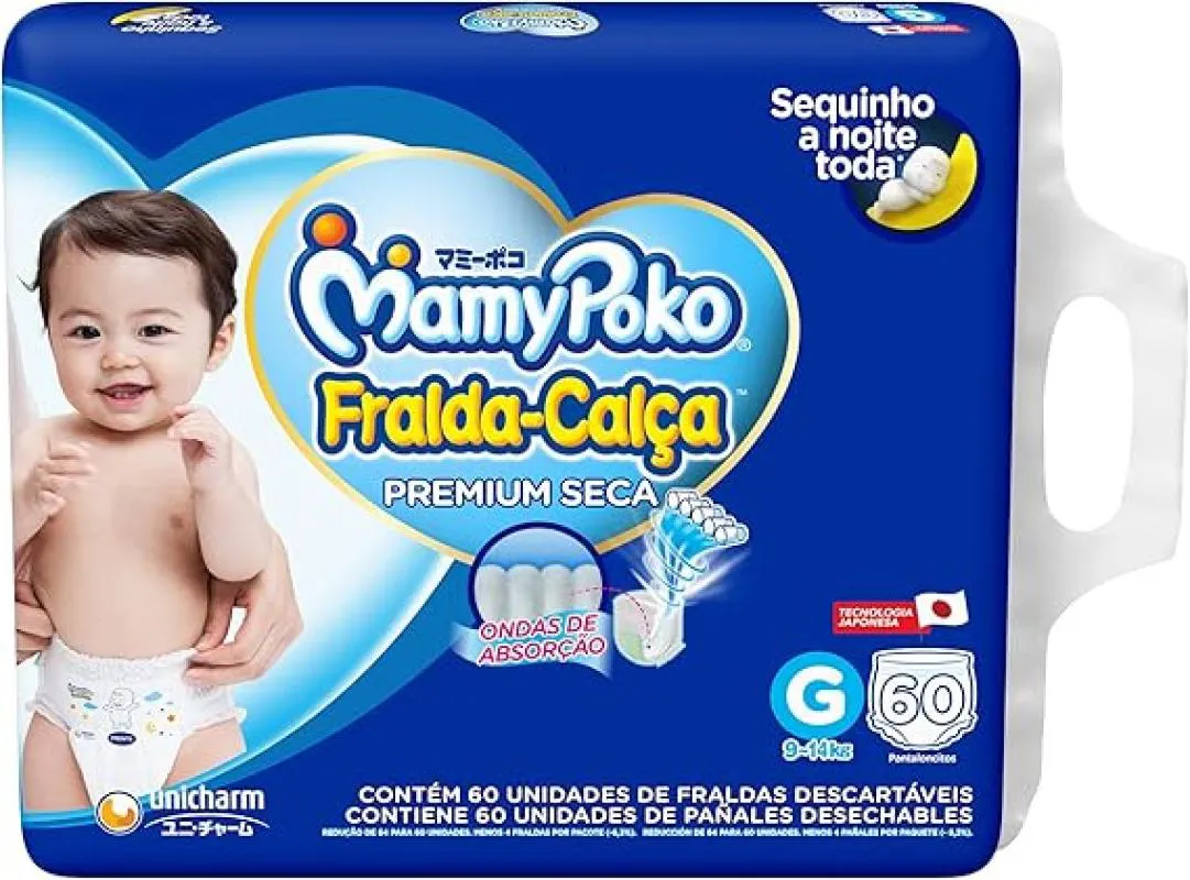 FRALDA MAMYPOKO FRALDA-CALCA HIPER 60UN G