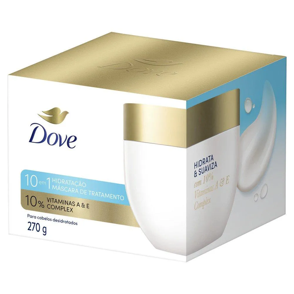MáSCARA DE TRATAMENTO DOVE 10 EM 1 HIDRATAçãO 270G