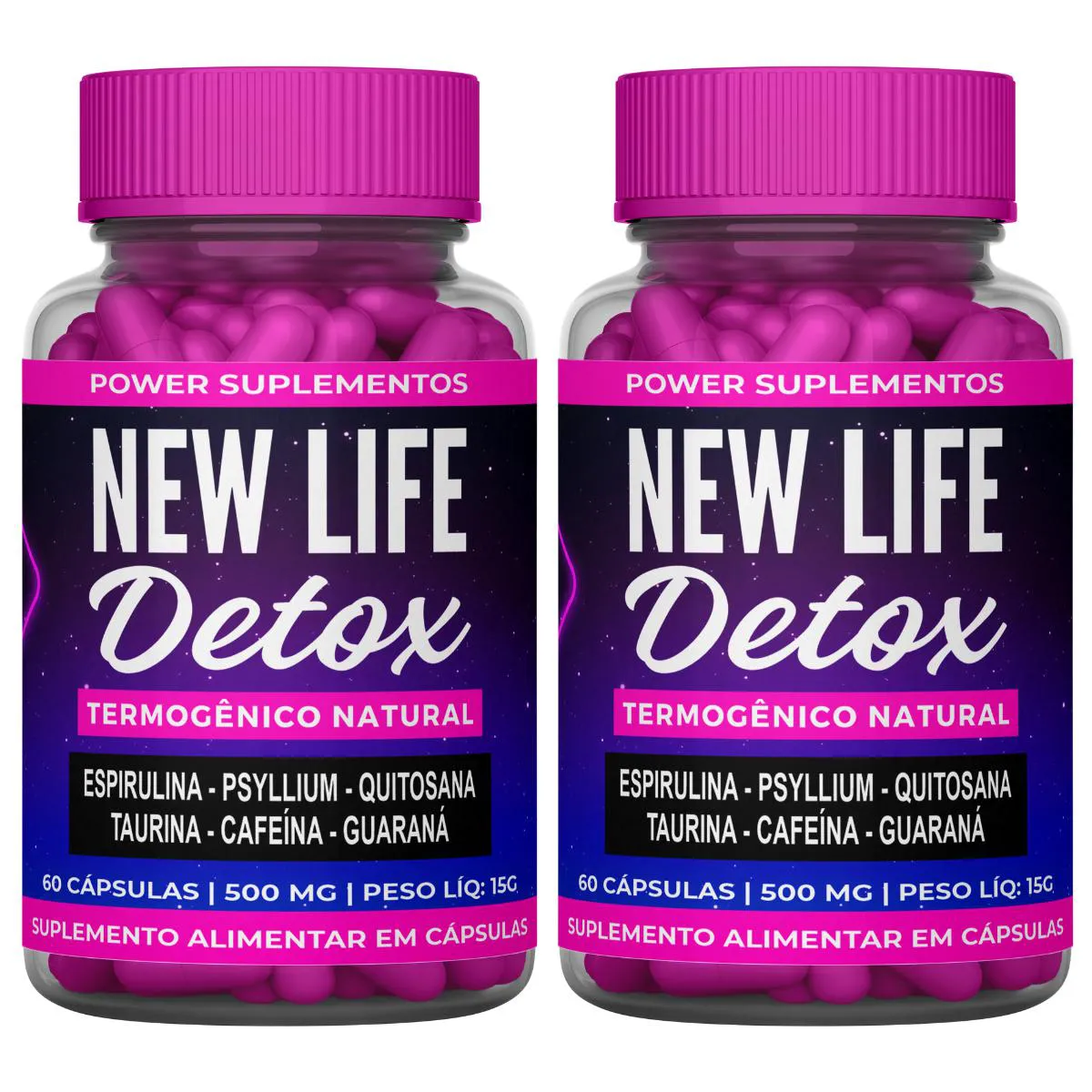 2X NEW LIFE DETOX - 120 CáPSULAS Neutro