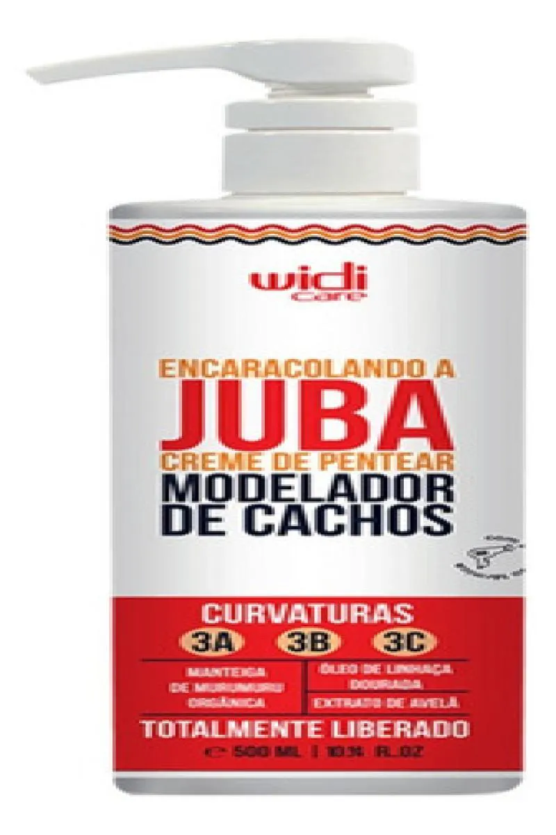ENCARACOLANDO A JUBA CREME DE PENTEAR 500ML WIDI CARE