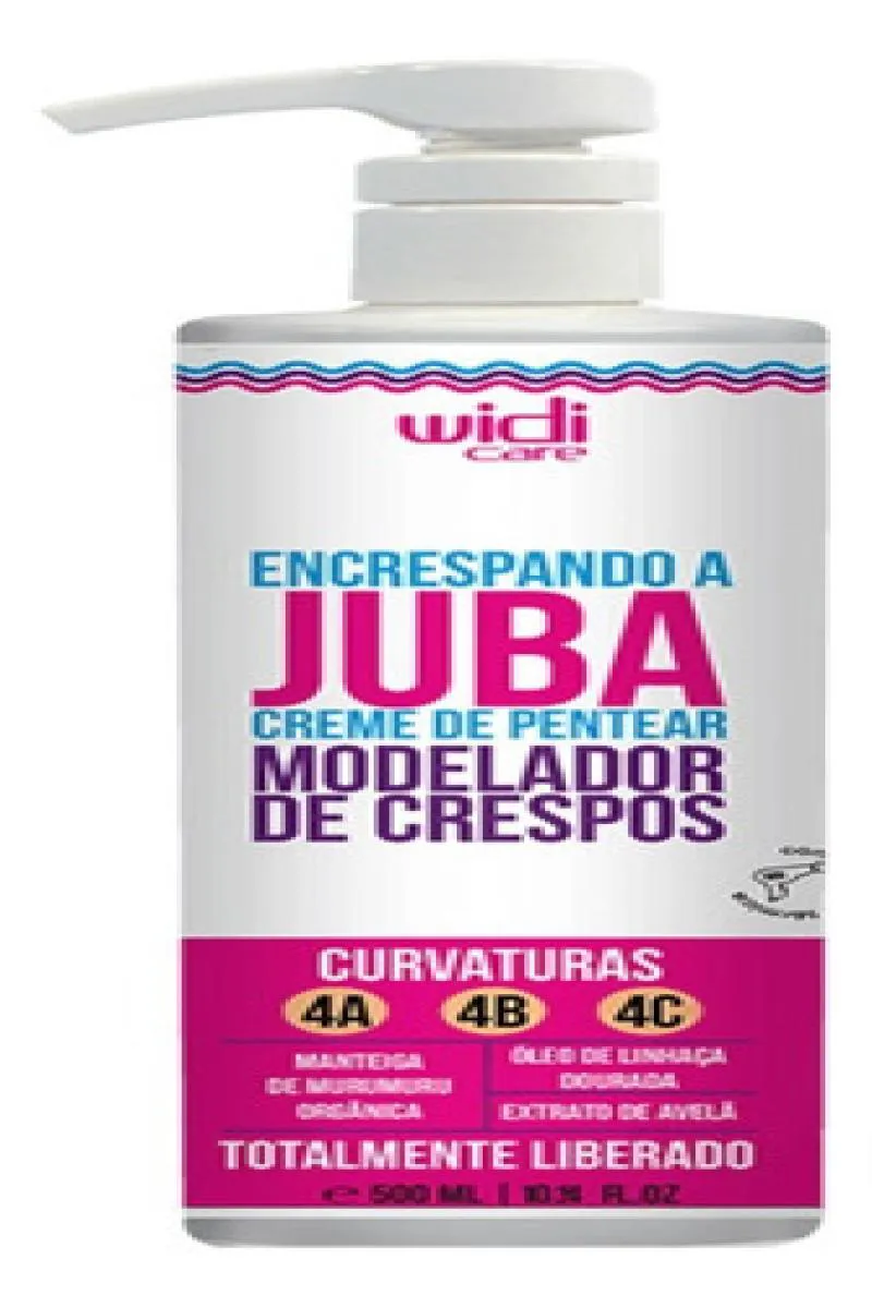 ENCRESPANDO A JUBA CREME D PENTEAR WIDI CARE 500ML MODELADOR