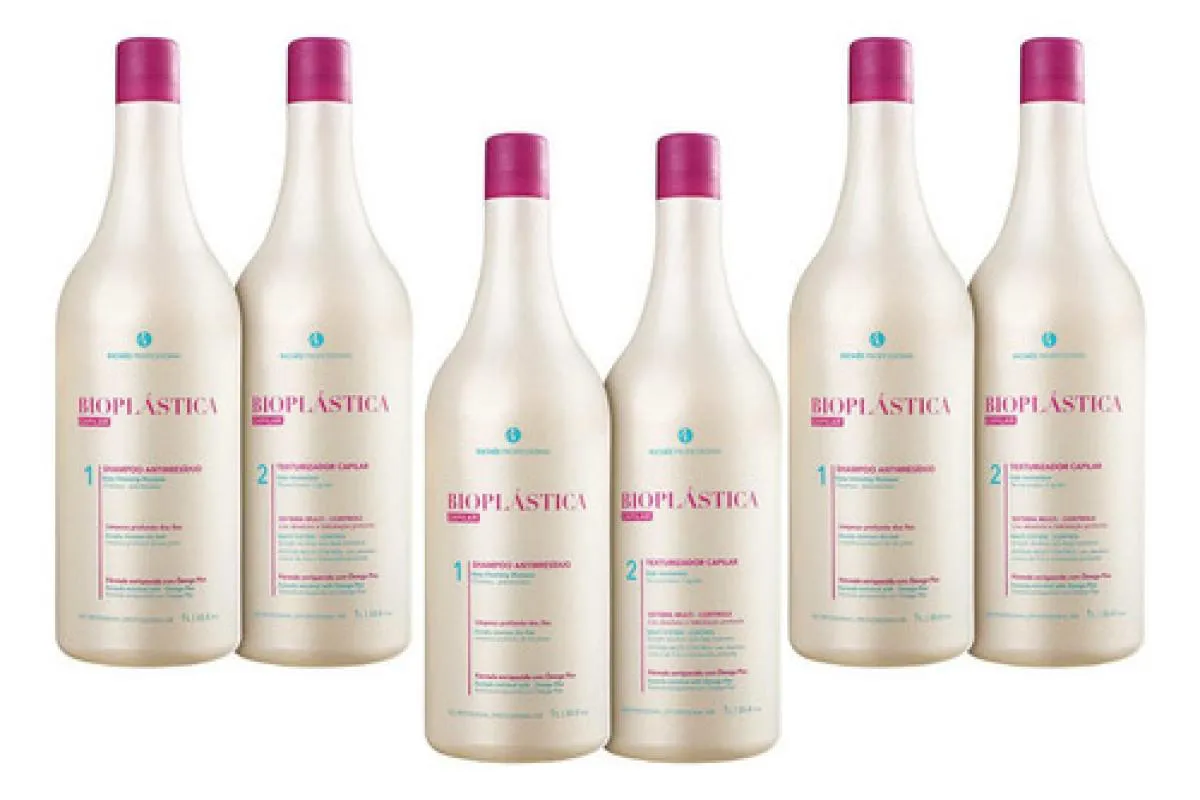 ESCOVA PROGRESSIVA RICHéE BIOPLáSTICA CAPILAR 3 KITS (2X1L)