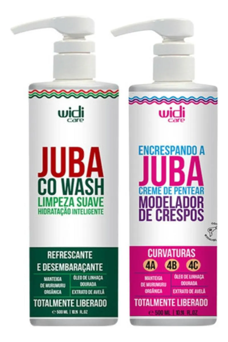KIT WIDI CARE  CO WASH + CREME DE PENTEAR ENCRESPANDO A JUBA