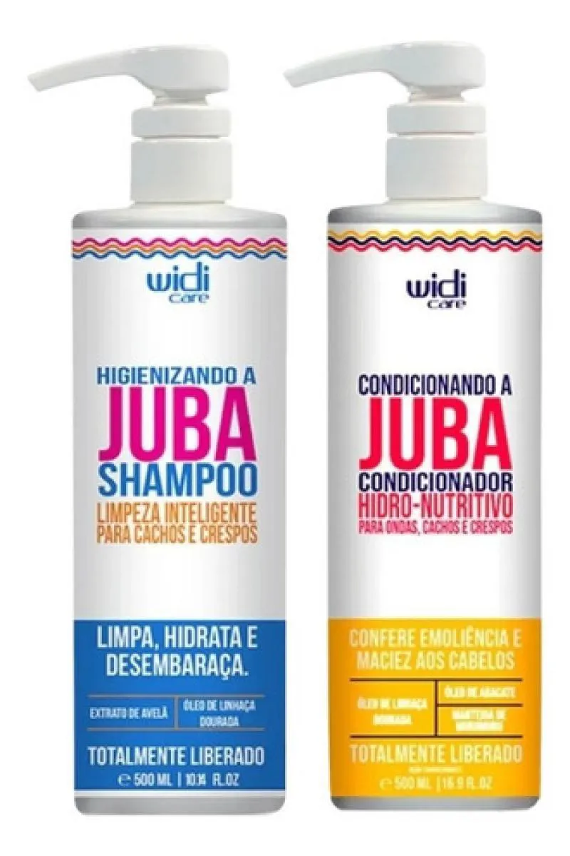 KIT WIDI CARE JUBA CACHOS SHAMPOO E CONDICIONADOR 500ML