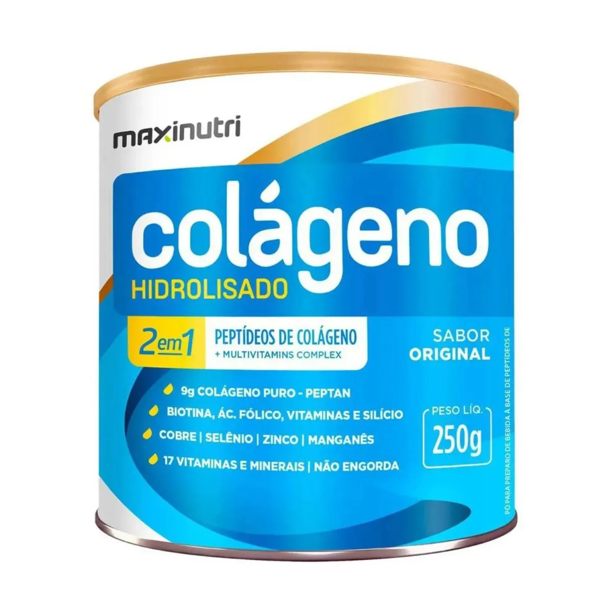 COLáGENO HIDROLISADO 2 EM 1 MAXINUTRI SABOR ORIGINAL 250G