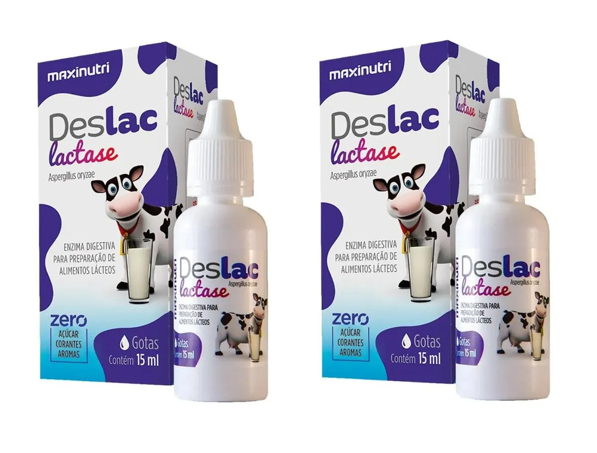KIT 2 SUPLEMENTO DESLAC LACTASE 10000FCC LACTOSE 15ML