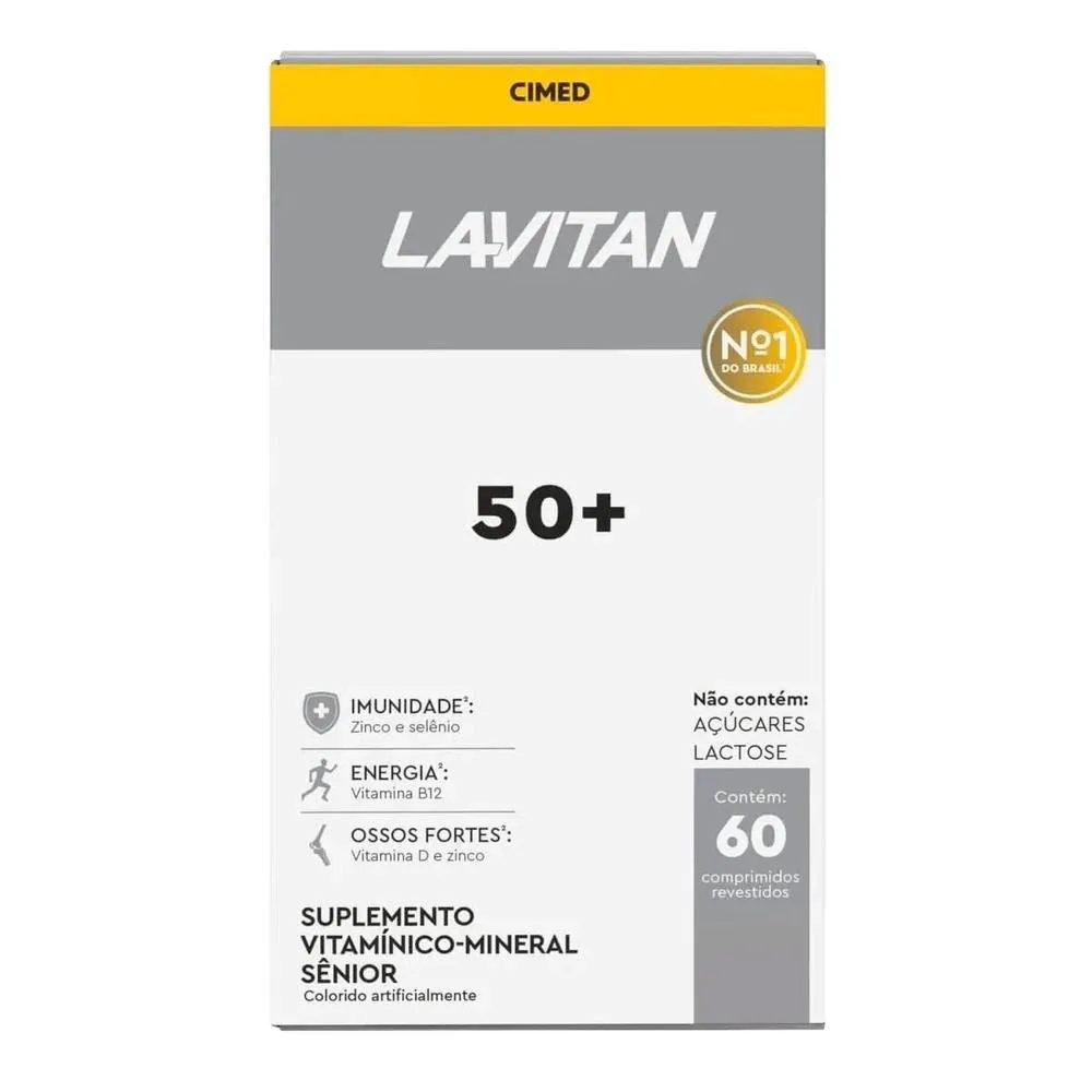 SUPLEMENTO LAVITAN 50+ SêNIOR IMUNIDADE VITALIDADE 60CPS