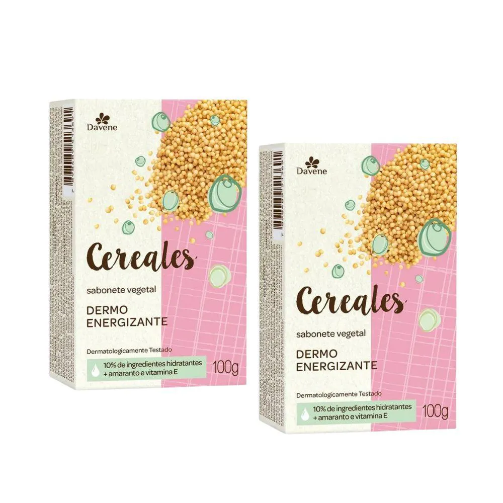 2 UN SABONETE VEGETAL EM BARRA  CEREALES DERMO ENERGIZANTE 100G 3 UN SABONETE VEGETAL EM BARRA  CEREALES DERMO ENERGIZANTE 100G