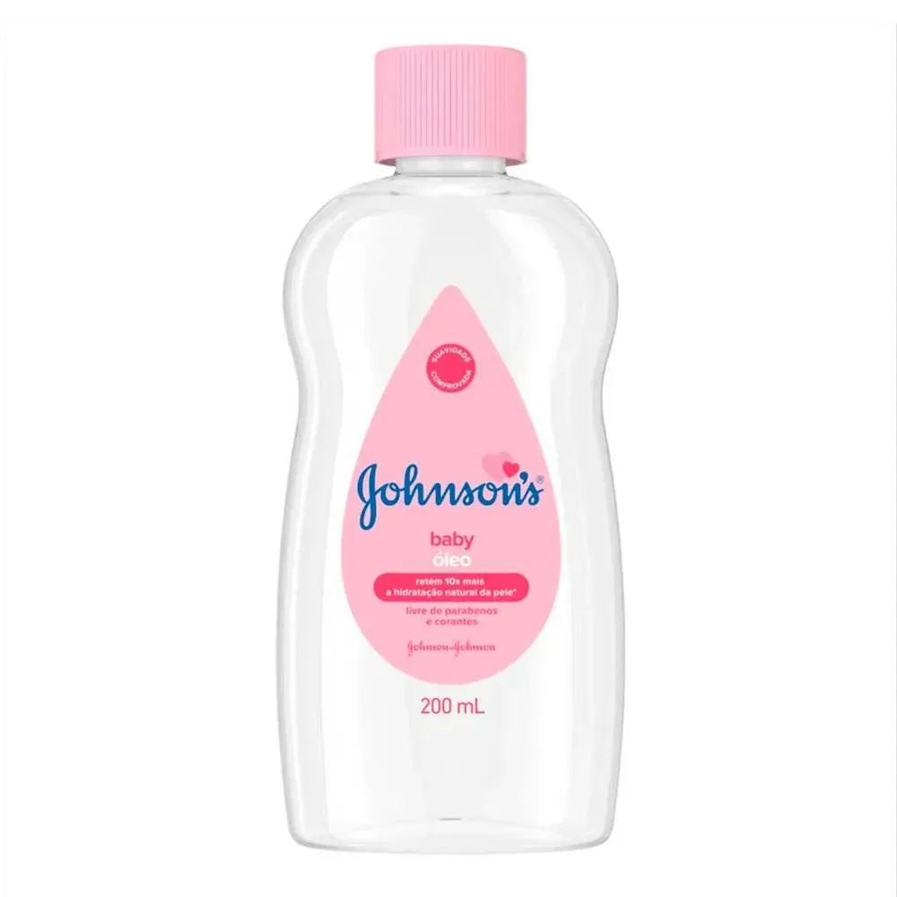 ÓLEO JOHNSON&#039S BABY PURO HIDRATANTE INFANTIL 200ML