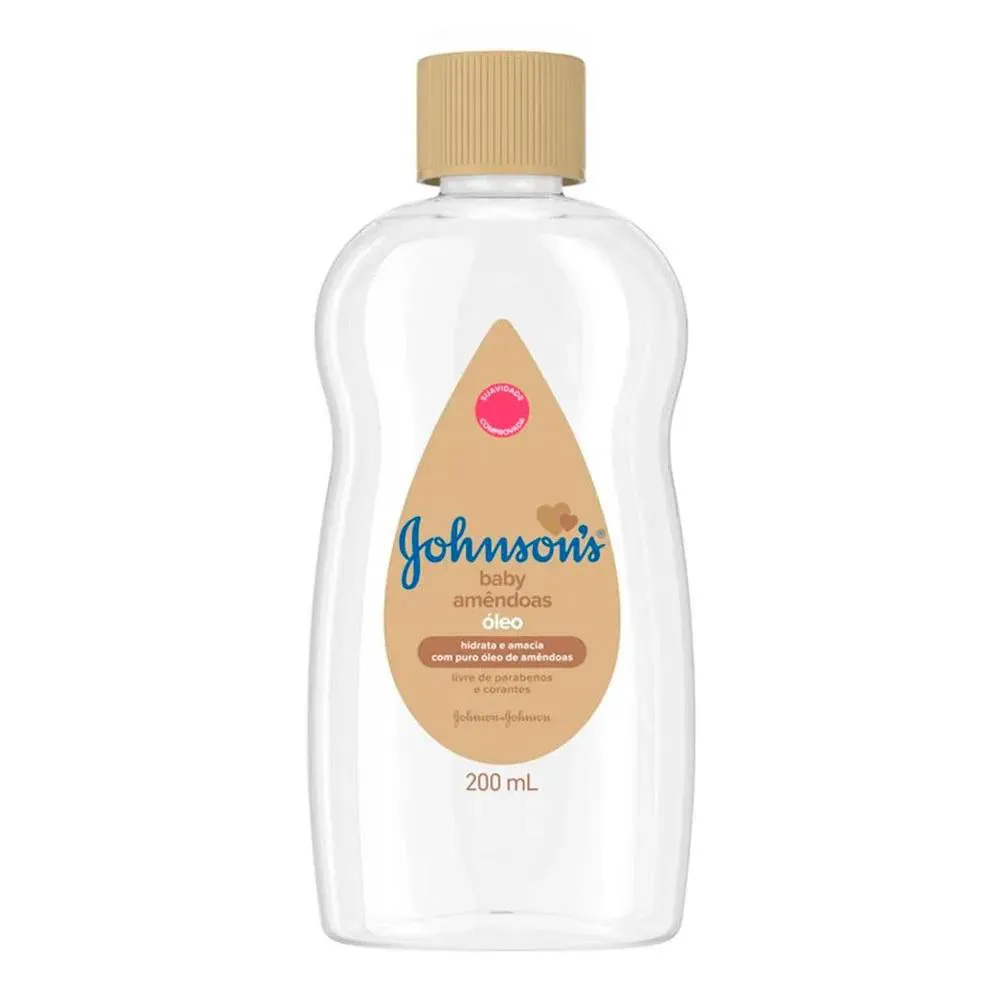 ÓLEO JOHNSON&#039S BABY AMêNDOAS HIDRATANTE INFANTIL 200ML