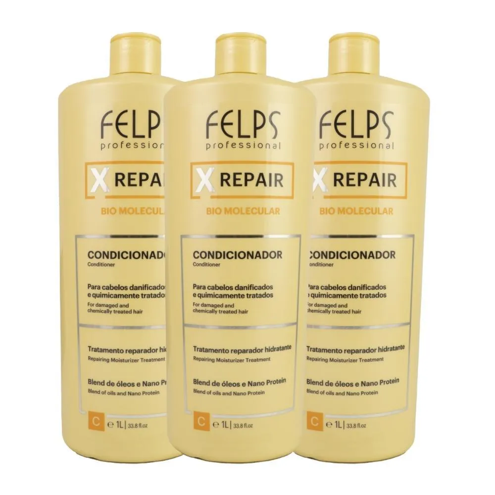 FELPS X REPAIR BIO MOLECULAR KIT 3 CONDICIONADOR 1L
