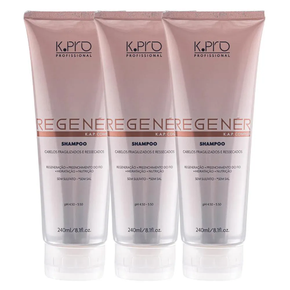 K.PRO REGENéR KIT 3 SHAMPOOS 240ML