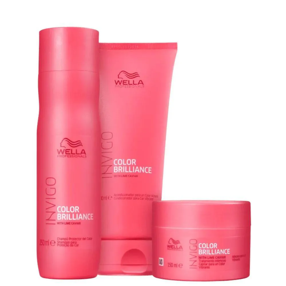 WELLA PROFESSIONALS INVIGO COLOR BRILLIANCE KIT HOME CARE (3 PRODUTOS)