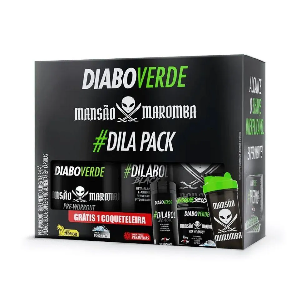 KIT DILAPACK MANSãO MAROMBA + COQUETELEIRA GRáTIS - SABOR: FRUTAS VERMELHAS