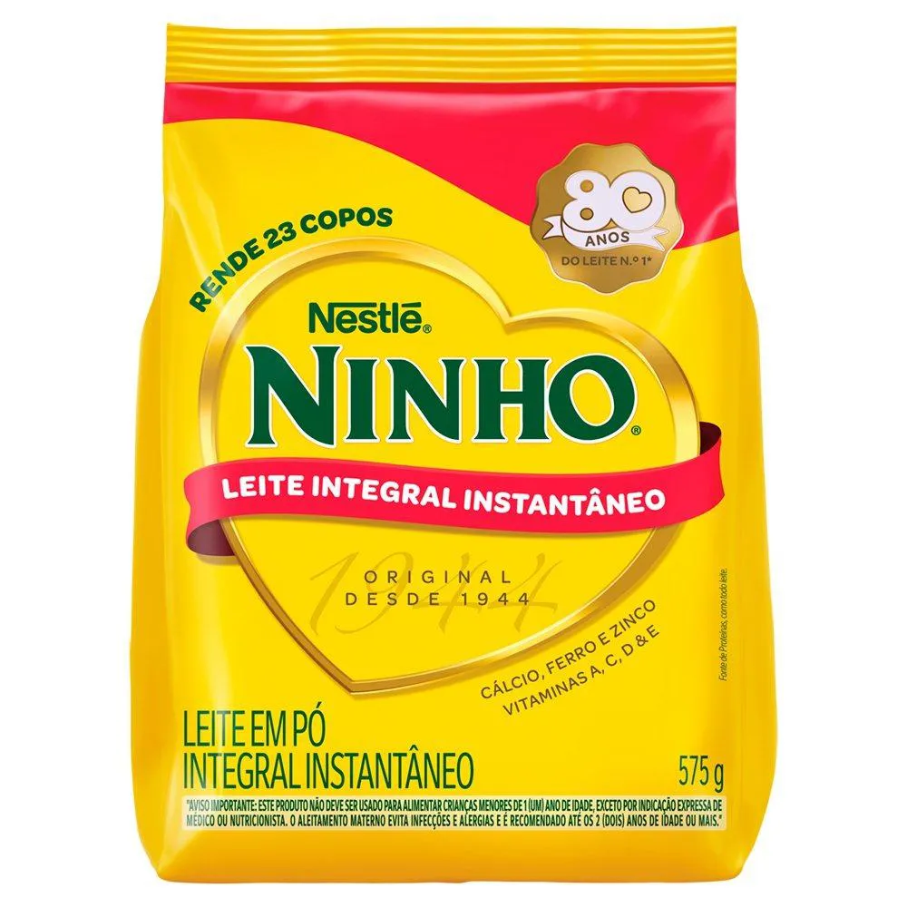 LEITE EM Pó NINHO INTEGRAL INSTANTâNEO SACHE 575G
