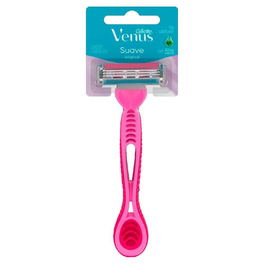 APARELHO GILLETTE VENUS SUAVE ORIGINAL FEMININO CARTELA - EMBALAGEM COM 12 UNIDADES