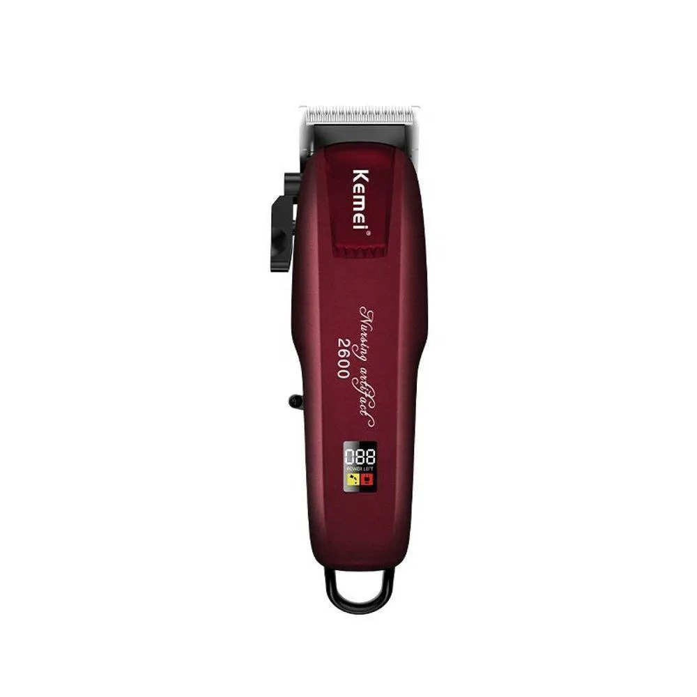 CORTADOR DE CABELO KEMEI KM-2600 BORDô 100V/240V