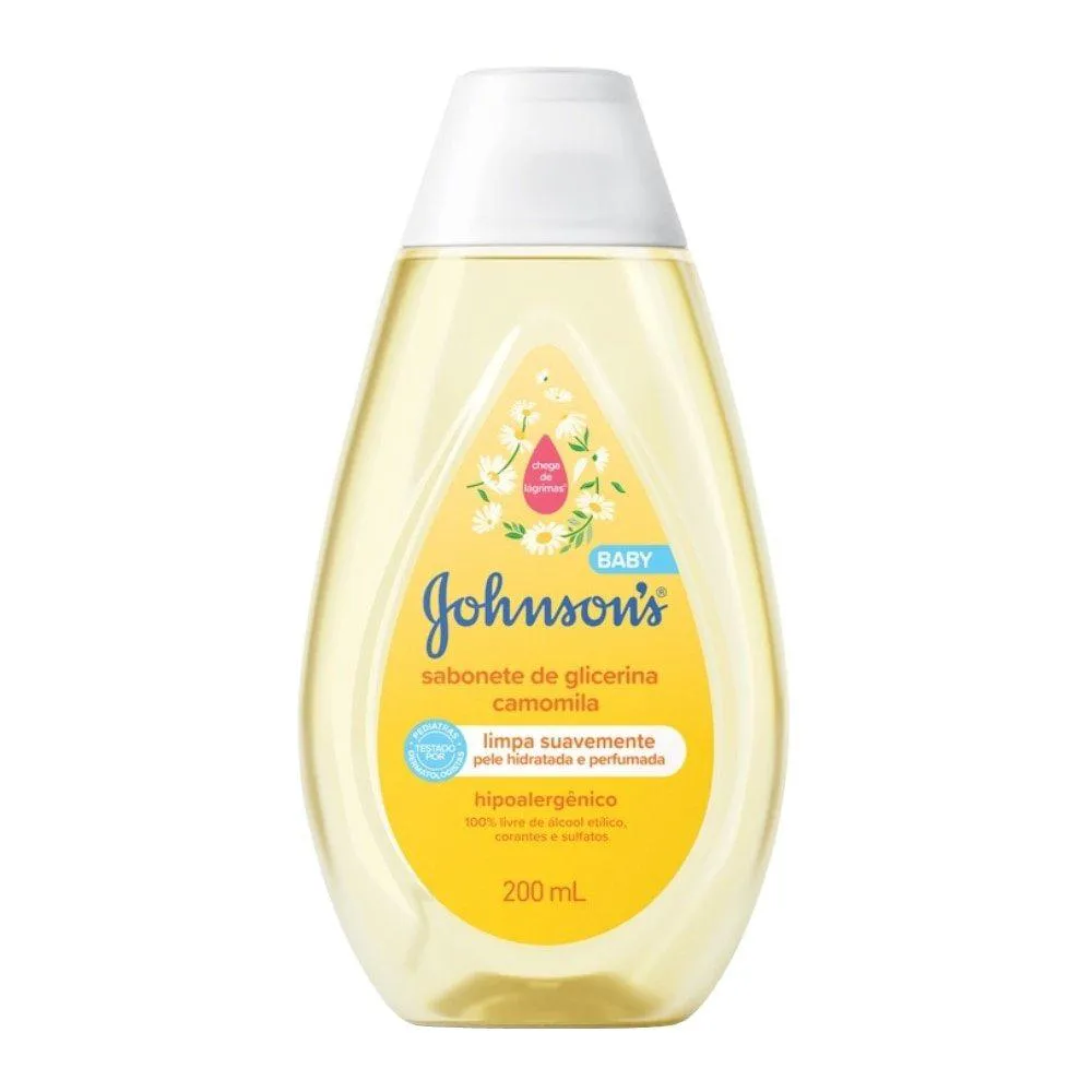 SABONETE LíQUIDO JOHNSONS BABY GLICERINA CAMOMILA 200ML