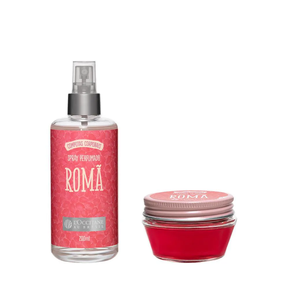 COMBO ROMã: SPRAY PERFUMADO + GELATINA DE BANHO