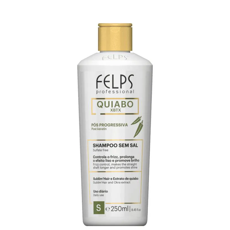 FELPS PROFESSIONAL QUIABO XBTX PóS PROGRESSIVA - SHAMPOO 250ML