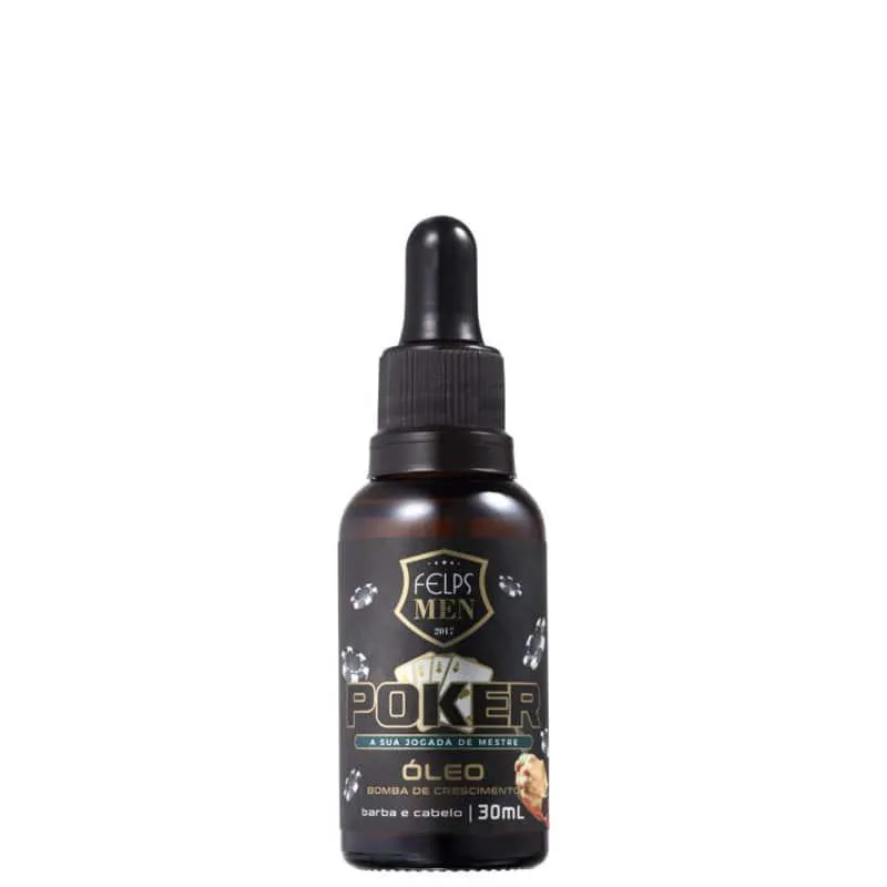 FELPS PROFESSIONAL MEN POKER BOMBA DE CRESCIMENTO - ÓLEO MULTIFUNCIONAL 30ML