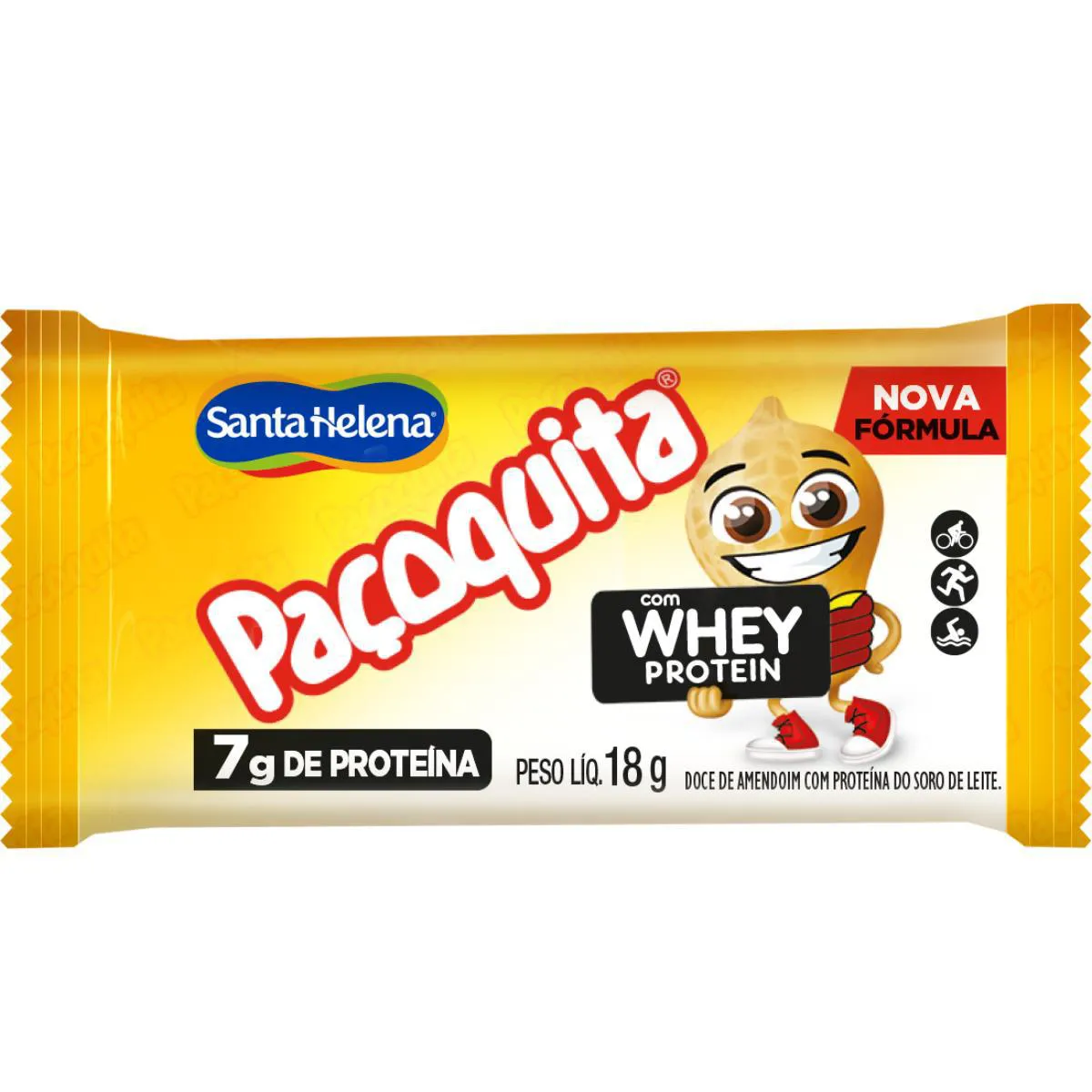Paçoquita Esporte Whey Protein com 18g