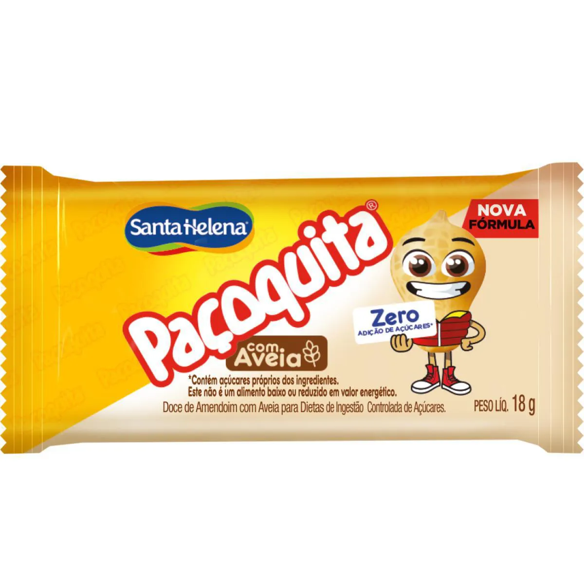 Paçoquita Zero Açúcar com Aveia 18g