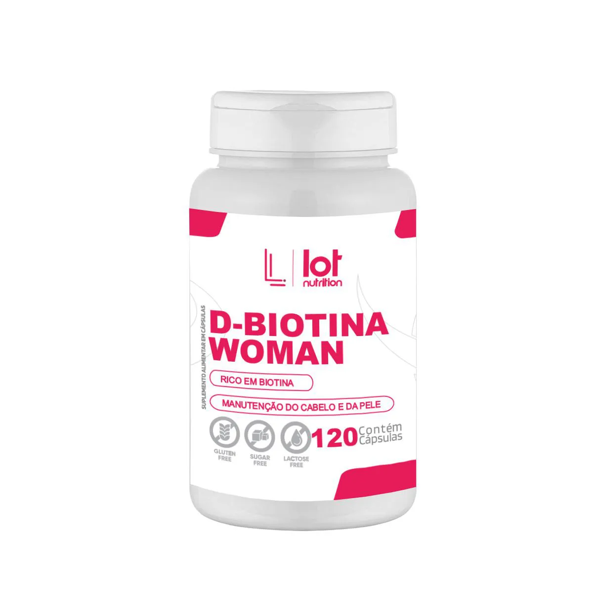 BIOTINA WOMAN 120 CáPSULAS CABELOS FORTES UNHAS PELE SAUDáVEL