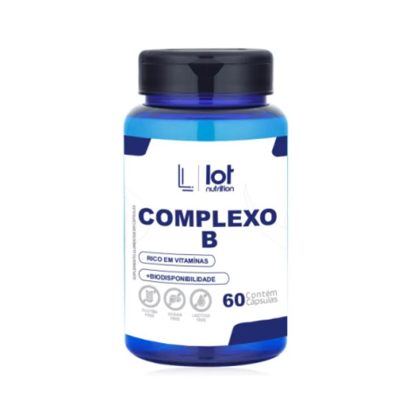 COMPLEXO B 60 CáPSULAS VITAMINA B COMPLEXO ENERGIA E FOCO
