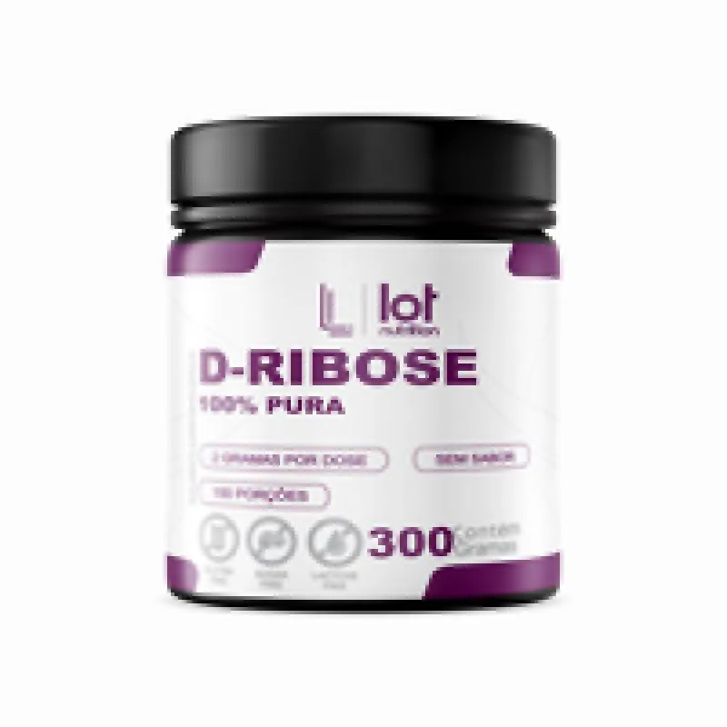 D-RIBOSE 300G SEM SABOR ENERGIA CELULAR CORAçãO DESEMPENHO