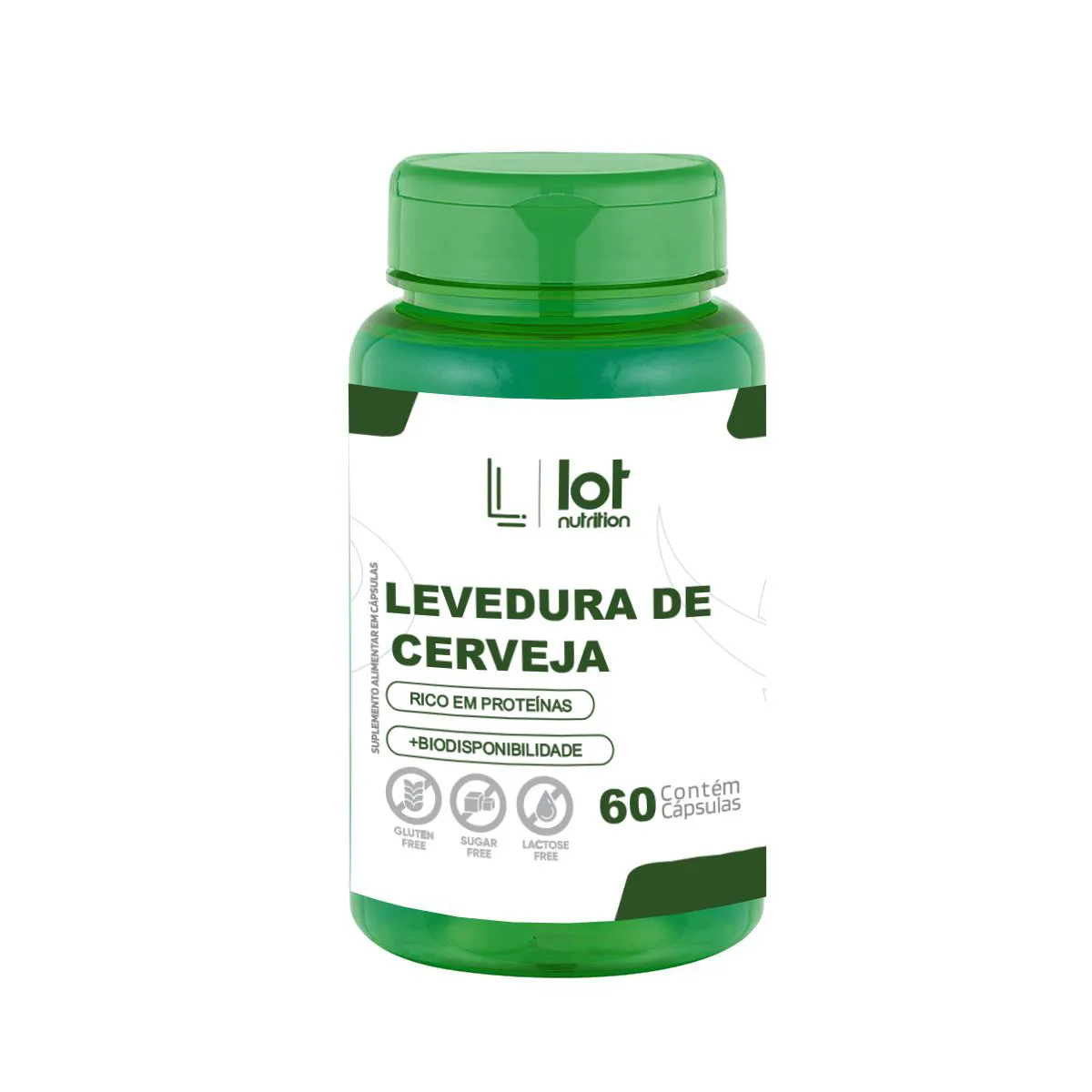 LEVEDURA DE CERVEJA 450MG 60 CáPSULAS FONTE DE B12 CABELOS FORTES