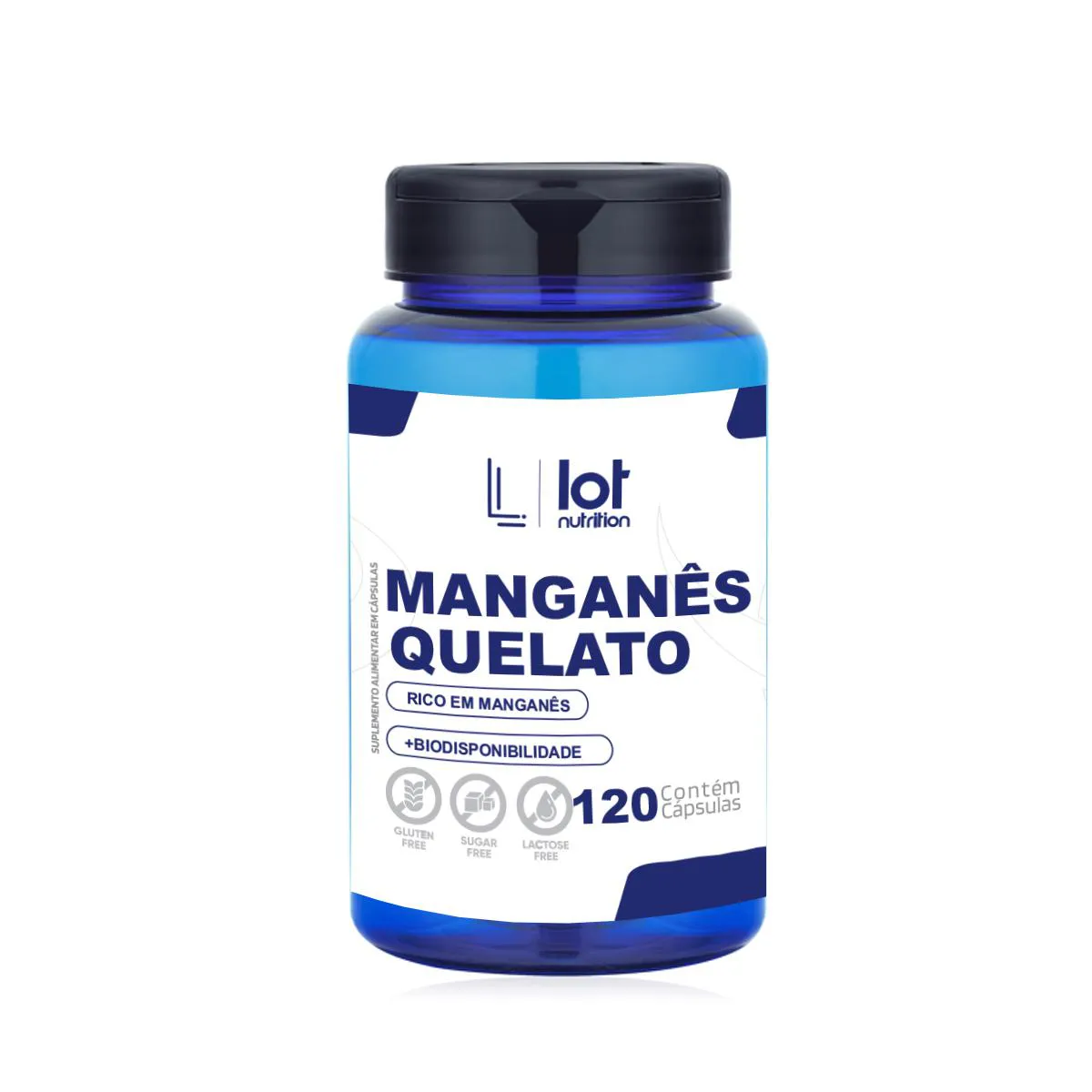 MANGANêS 1,66MG 120 CáPSULAS OSSOS FORTES ANTIOXIDANTE NATURAL
