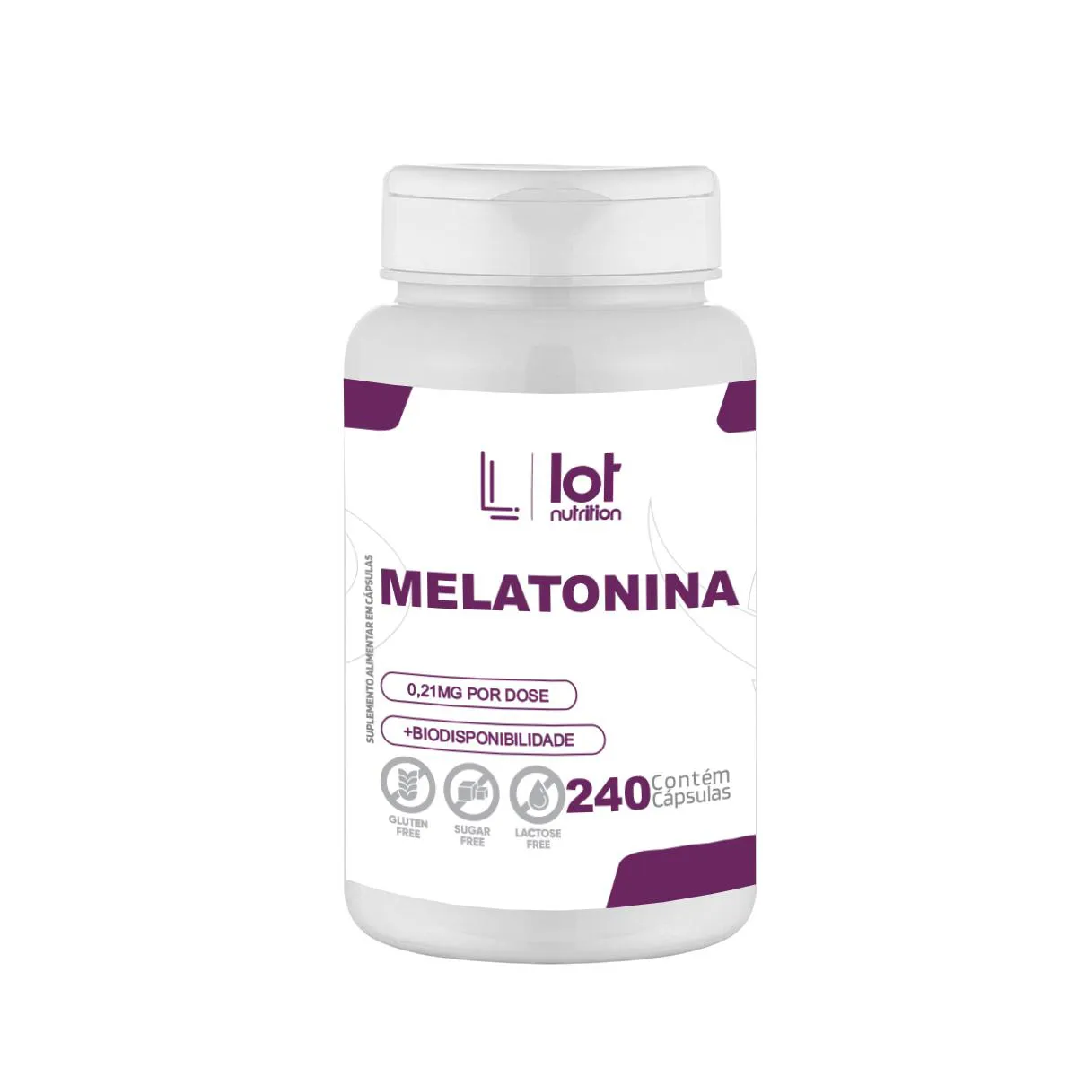 MELATONINA 210MCG 240 CáPSULAS REGULAçãO DO SONO SUPLEMENTO NATURAL