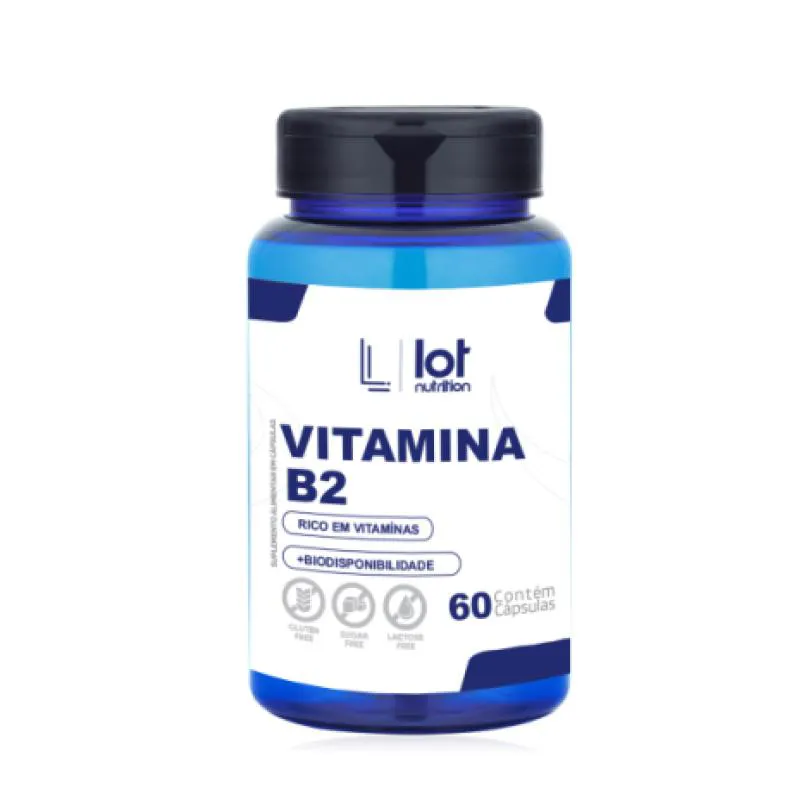 VITAMINA B2 RIBOFLAVINA 60 CáPSULAS