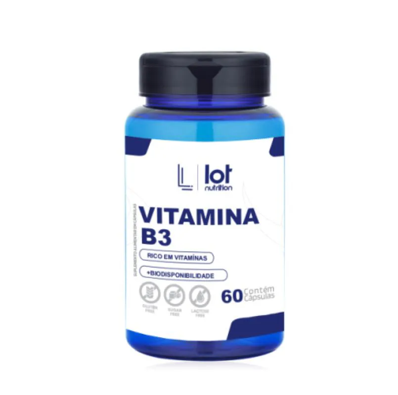 VITAMINA B3 NIACINA 60 CáPSULAS