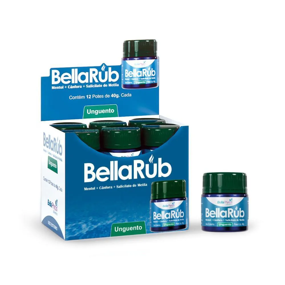 BELLARUB POMADA RUB MENTOL UNGUENTO 40G - BELLAPHYTUS