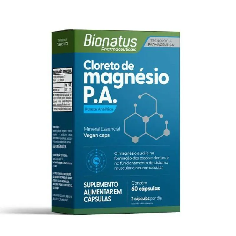 CLORETO DE MAGNéSIO P.A.- 60CAP - BIONATUS