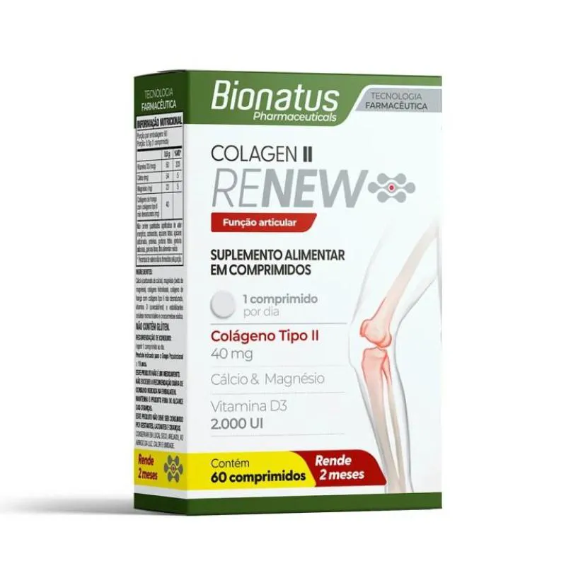 COLAGEN RENEW TIPO II - 60CAP - BIONATUS