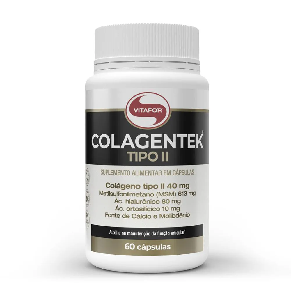COLAGENTEK TIPO II 790MG 60CAP - VITAFOR