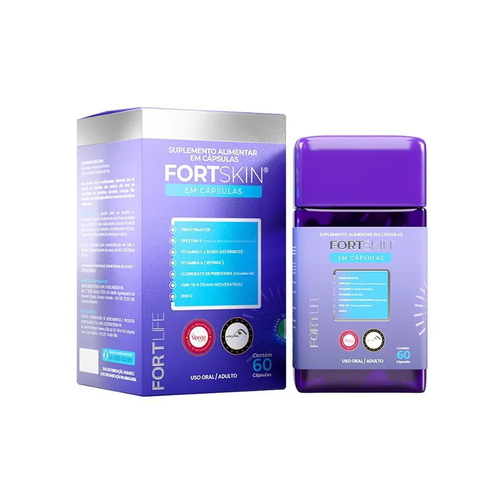 FORTSKIN MELASMA 1000MG 60 CáPSULAS - FORTLIFE