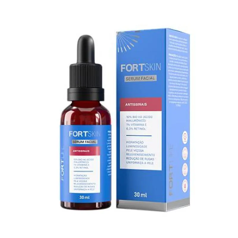 FORTSKIN SERUM FACIAL ANTISSINAIS 30ML - FORTLIFE