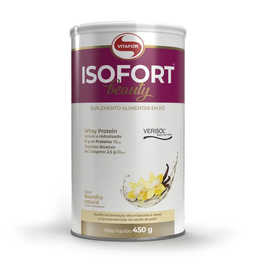 ISOFORT BEAUTY 450G BAUNILHA - VITAFOR