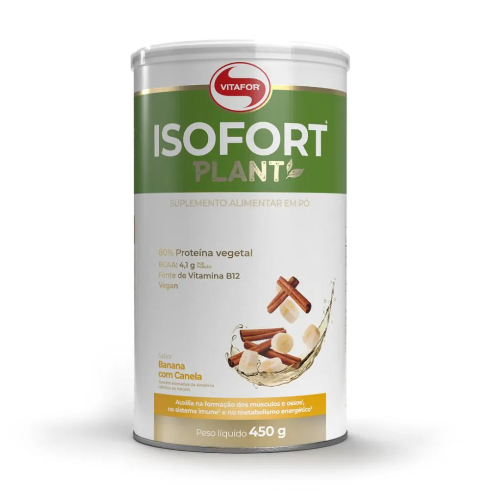 ISOFORT PLANT 450G BANANA C/CANELA- VITAFOR