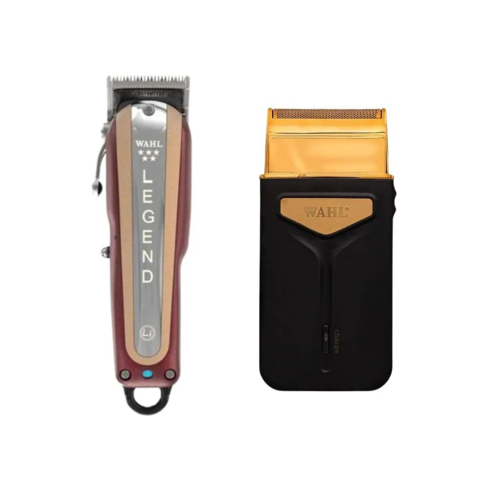 KIT MAQUINA WAHL LEGEND CORDLESS + APARADOR TRAVEL SHAVER